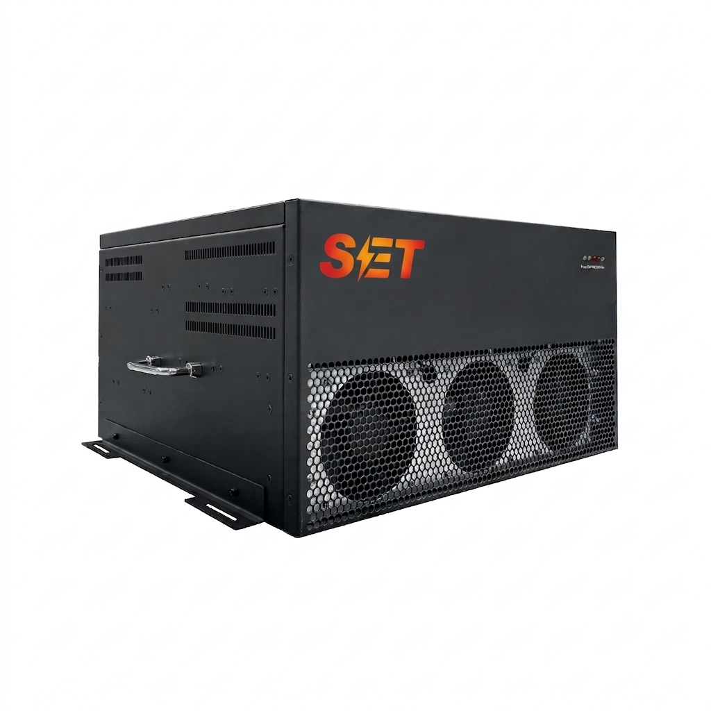 SET active harmonic filter 220-480V rack-mounted system