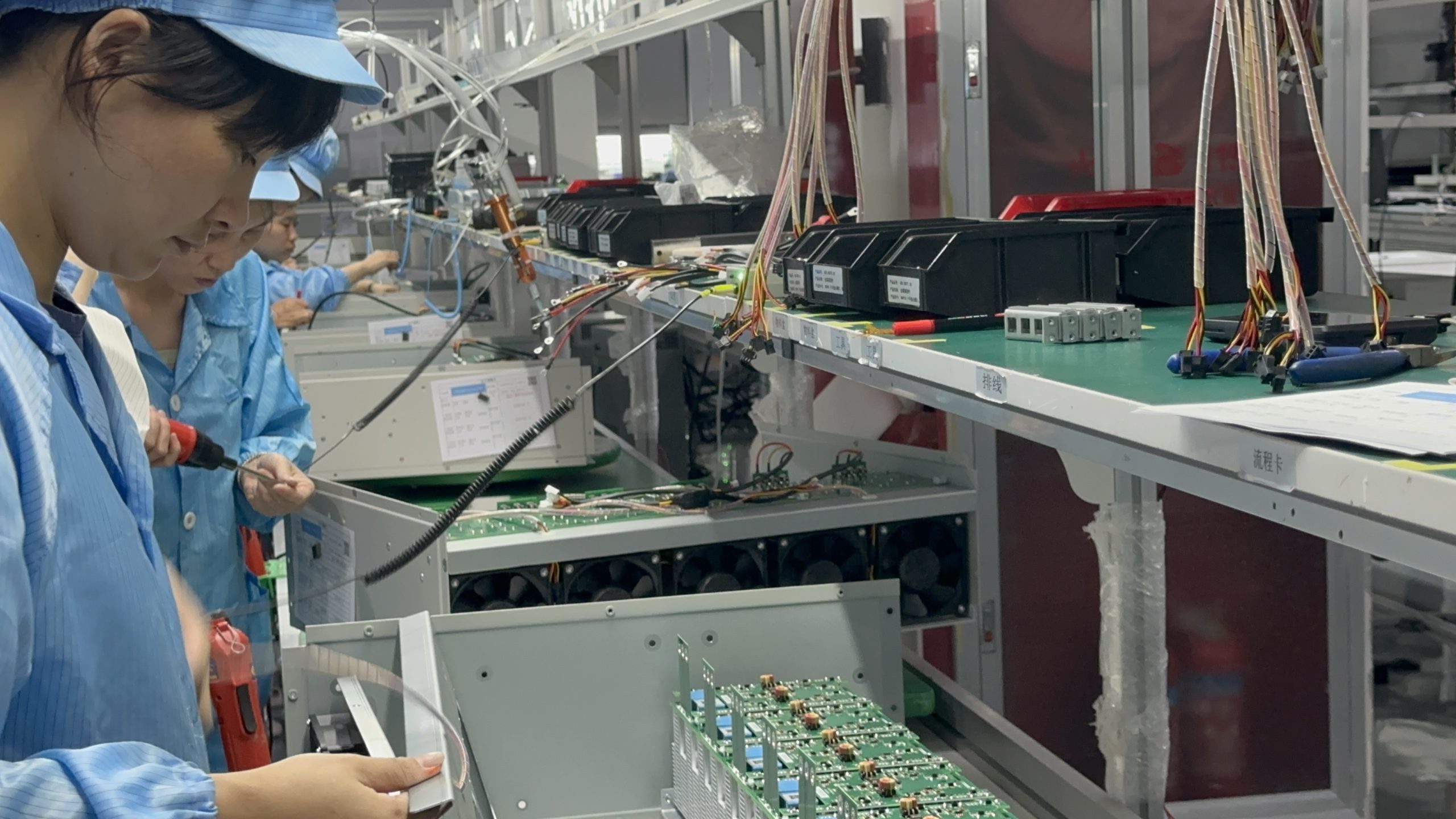 Elumotive power quality equipment assembly line