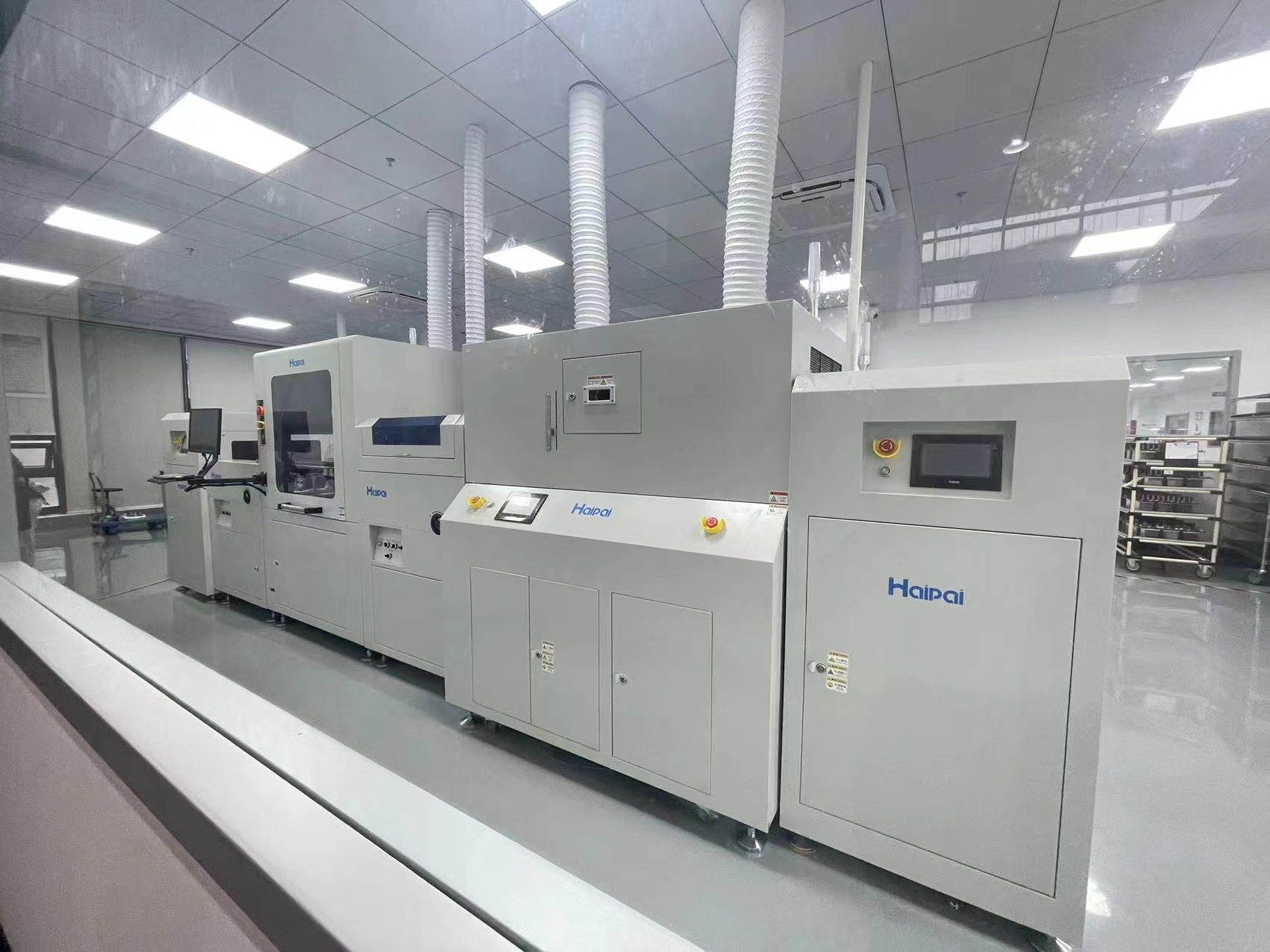 Elumotive PCBA production area for active power quality equipment