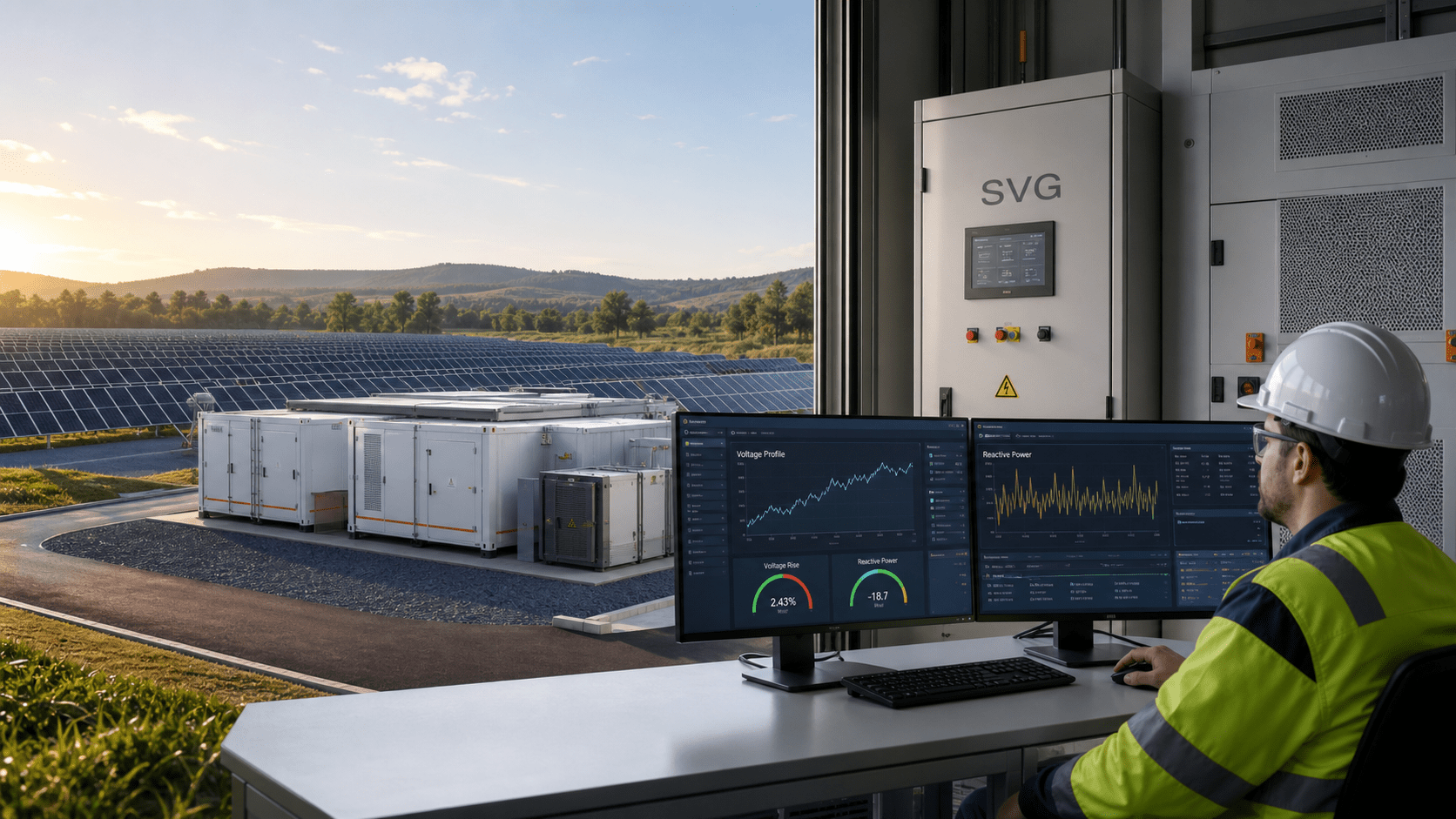 SVG for solar PV for industrial power quality