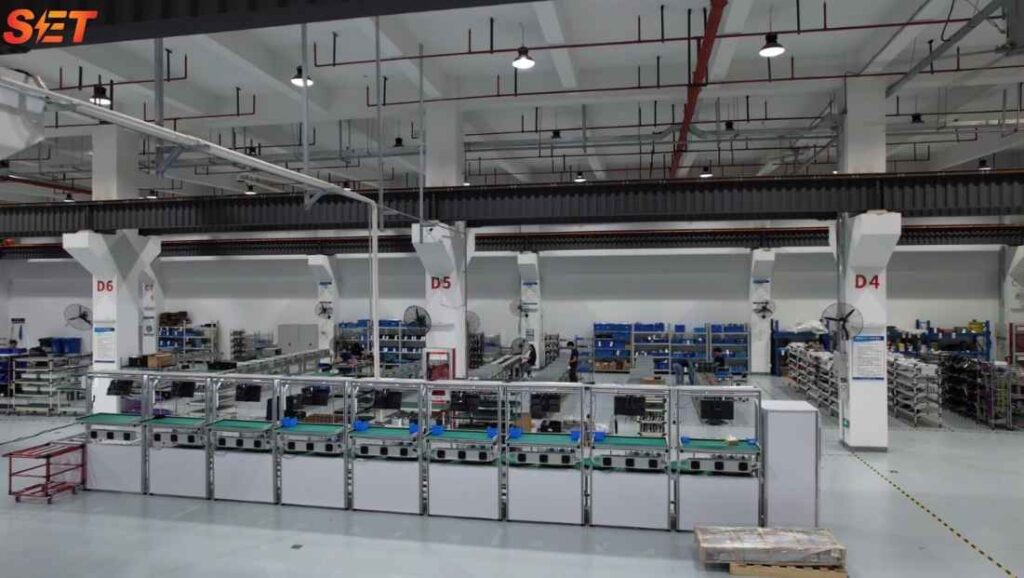 Elumotive production line for active and passive harmonic filter applications