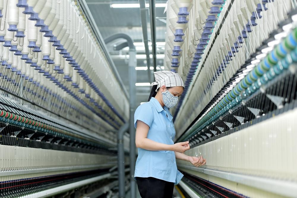 Textile manufacturing production line